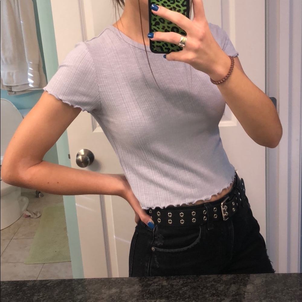 periwinkle shirt
